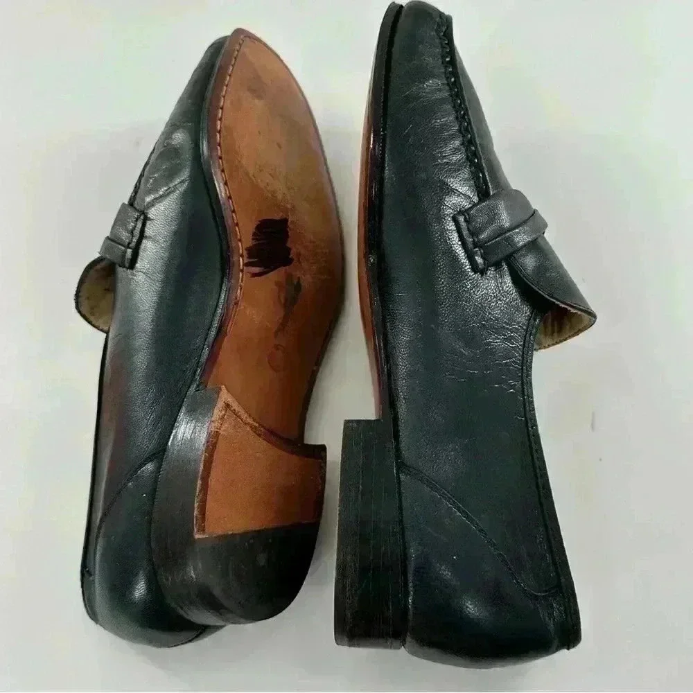 San Remo mens dress loafers size 9 EW blue leather